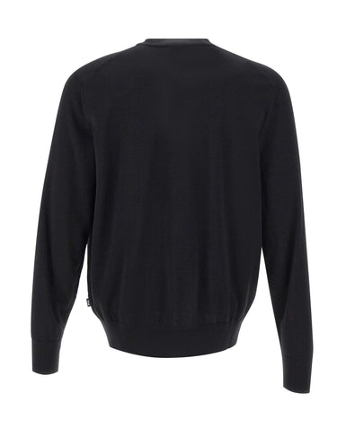BOSS Cardigan in lana vergine BLACK Uomo 