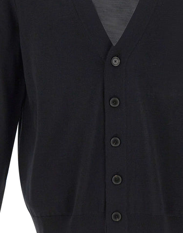 BOSS Cardigan in lana vergine BLACK Uomo 