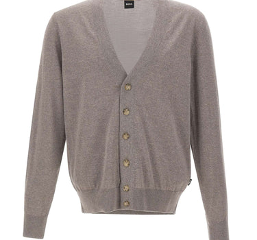 BOSS Cardigan in lana vergine GREY Uomo 
