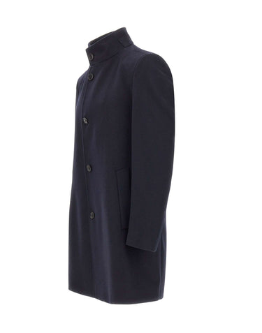 BOSS Cappotto "Hyde" in lana e cashmere BLUE Uomo 