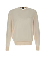 BOSS Maglia in lana vergine WHITE Uomo 
