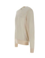 BOSS Maglia in lana vergine WHITE Uomo 