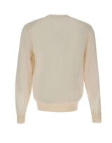 BOSS Maglia in lana vergine WHITE Uomo 