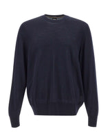 BOSS Maglia in lana vergine BLUE Uomo 