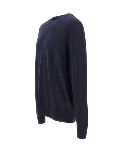 BOSS Maglia in lana vergine BLUE Uomo 
