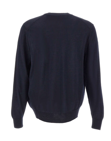 BOSS Maglia in lana vergine BLUE Uomo 