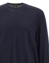 BOSS Maglia in lana vergine BLUE Uomo 