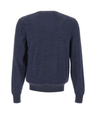 BOSS Maglia in lana vergine BLUE Uomo 