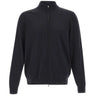BOSS Cardigan in lana con zip BLACK Uomo 