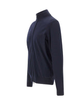 BOSS Cardigan in lana con zip BLUE Uomo 