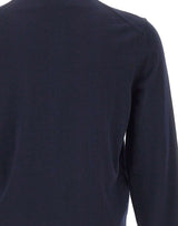 BOSS Cardigan in lana con zip BLUE Uomo 