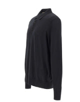 BOSS Polo in lana vergine BLACK Uomo 