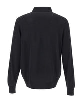 BOSS Polo in lana vergine BLACK Uomo 