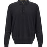 BOSS Polo in lana vergine BLACK Uomo 