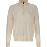 BOSS Polo in lana vergine WHITE Uomo 