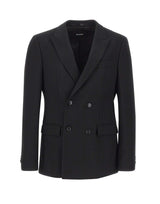 BOSS Blazer doppiopetto "Houston" in lana vergine REDA BLACK Uomo 