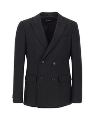 BOSS Blazer doppiopetto "Houston" in lana vergine REDA BLACK Uomo 