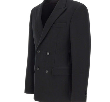 BOSS Blazer doppiopetto "Houston" in lana vergine REDA BLACK Uomo 