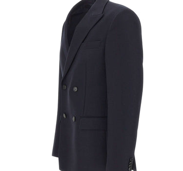 BOSS Blazer doppiopetto "Houston" in lana vergine REDA BLUE Uomo 