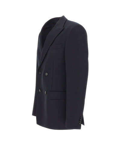 BOSS Blazer doppiopetto "Houston" in lana vergine REDA BLUE Uomo 