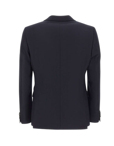 BOSS Blazer doppiopetto "Houston" in lana vergine REDA BLUE Uomo 
