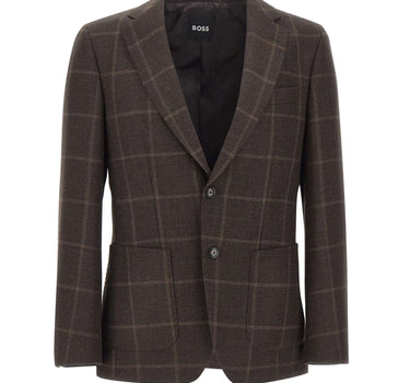 BOSS Blazer monopetto "Hutson" BROWN Uomo 