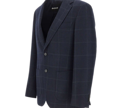 BOSS Blazer monopetto "Hutson" BLUE Uomo 