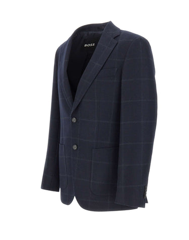 BOSS Blazer monopetto "Hutson" BLUE Uomo 