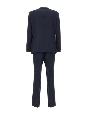 BOSS Abito in lana vergine slim fit BLUE Uomo 