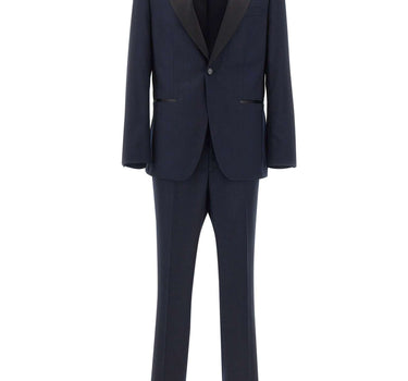 BOSS Abito in lana vergine slim fit BLUE Uomo 