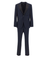 BOSS Abito in lana vergine slim fit BLUE Uomo 