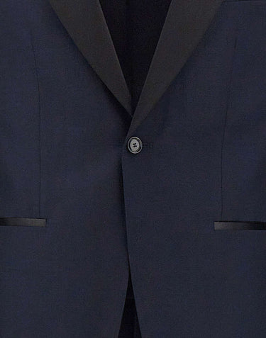 BOSS Abito in lana vergine slim fit BLUE Uomo 