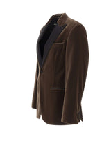 BOSS Blazer "Hutson" con dettagli in raso BROWN Uomo 