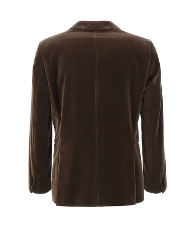 BOSS Blazer "Hutson" con dettagli in raso BROWN Uomo 