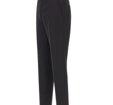 BOSS Pantaloni "Genius" con dettagli in seta BLACK Uomo 