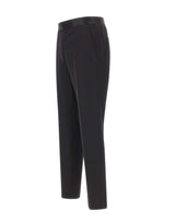 BOSS Pantaloni "Genius" con dettagli in seta BLACK Uomo 