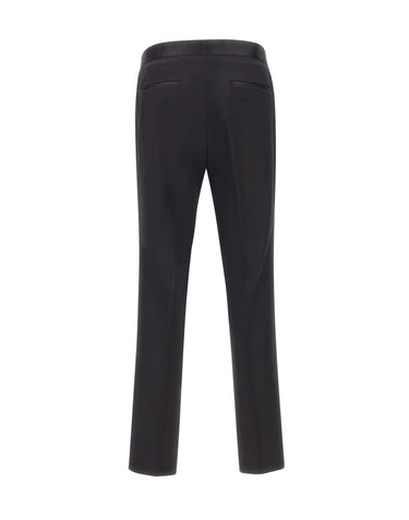 BOSS Pantaloni "Genius" con dettagli in seta BLACK Uomo 