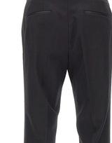 BOSS Pantaloni "Genius" con dettagli in seta BLACK Uomo 