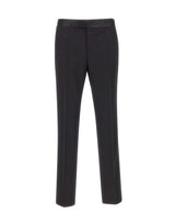 BOSS Pantaloni "Genius" con dettagli in seta BLACK Uomo 