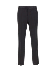 BOSS Pantaloni "Genius" con dettagli in seta BLACK Uomo 