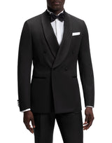 BOSS Blazer slim fit in lana vergine BLACK Uomo 