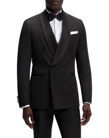 BOSS Blazer slim fit in lana vergine BLACK Uomo 