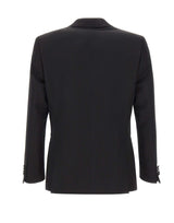 BOSS Blazer slim fit in lana vergine BLACK Uomo 