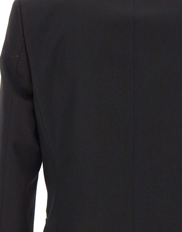 BOSS Blazer slim fit in lana vergine BLACK Uomo 