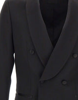 BOSS Blazer slim fit in lana vergine BLACK Uomo 