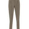 BOSS Pantaloni in lana vergine relaxed fit BROWN Uomo 