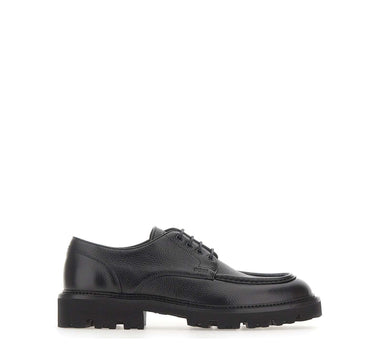 BOSS Stringate in pelle con suola carrarmato BLACK Uomo 