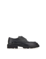 BOSS Stringate in pelle con suola carrarmato BLACK Uomo 