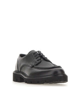 BOSS Stringate in pelle con suola carrarmato BLACK Uomo 