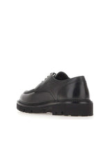 BOSS Stringate in pelle con suola carrarmato BLACK Uomo 